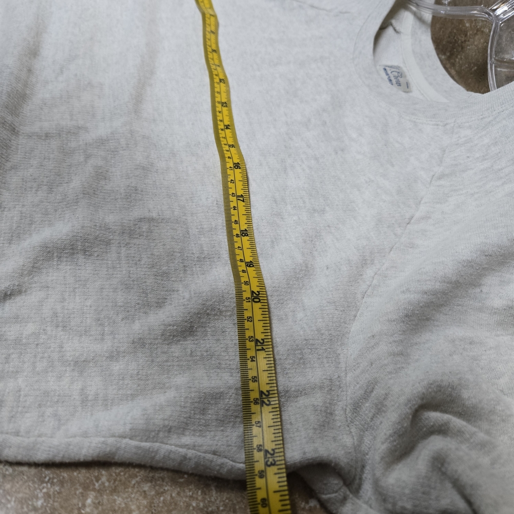 J Crew Gray/Cream Crewneck Sweatshirt - Picture 4 of 5